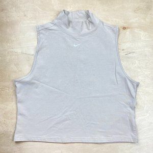 Nike Creme Crewneck Mockneck Thick Strap Tank Top Women's XL